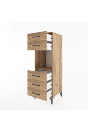 Hyperion Dolap Tek Raflı 5 Çekmeceli 44x44x134 - S49M085V9B