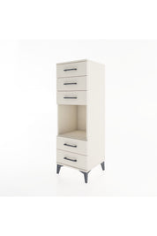 Hyperion Dolap Tek Raflı 5 Çekmeceli 44x44x134 - S49M086V1B