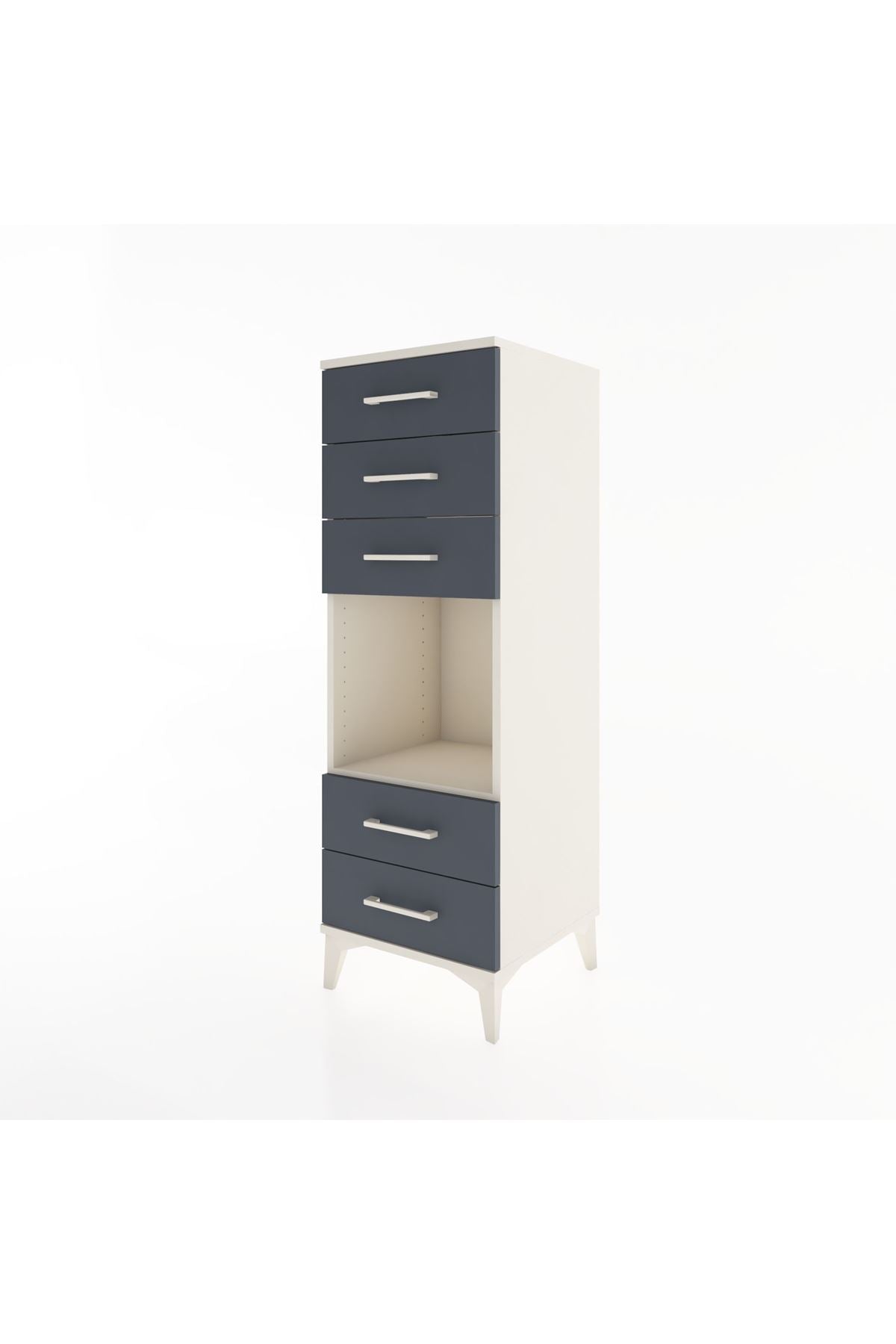 Hyperion Dolap Tek Raflı 5 Çekmeceli 44x44x134 - S49M086V2B