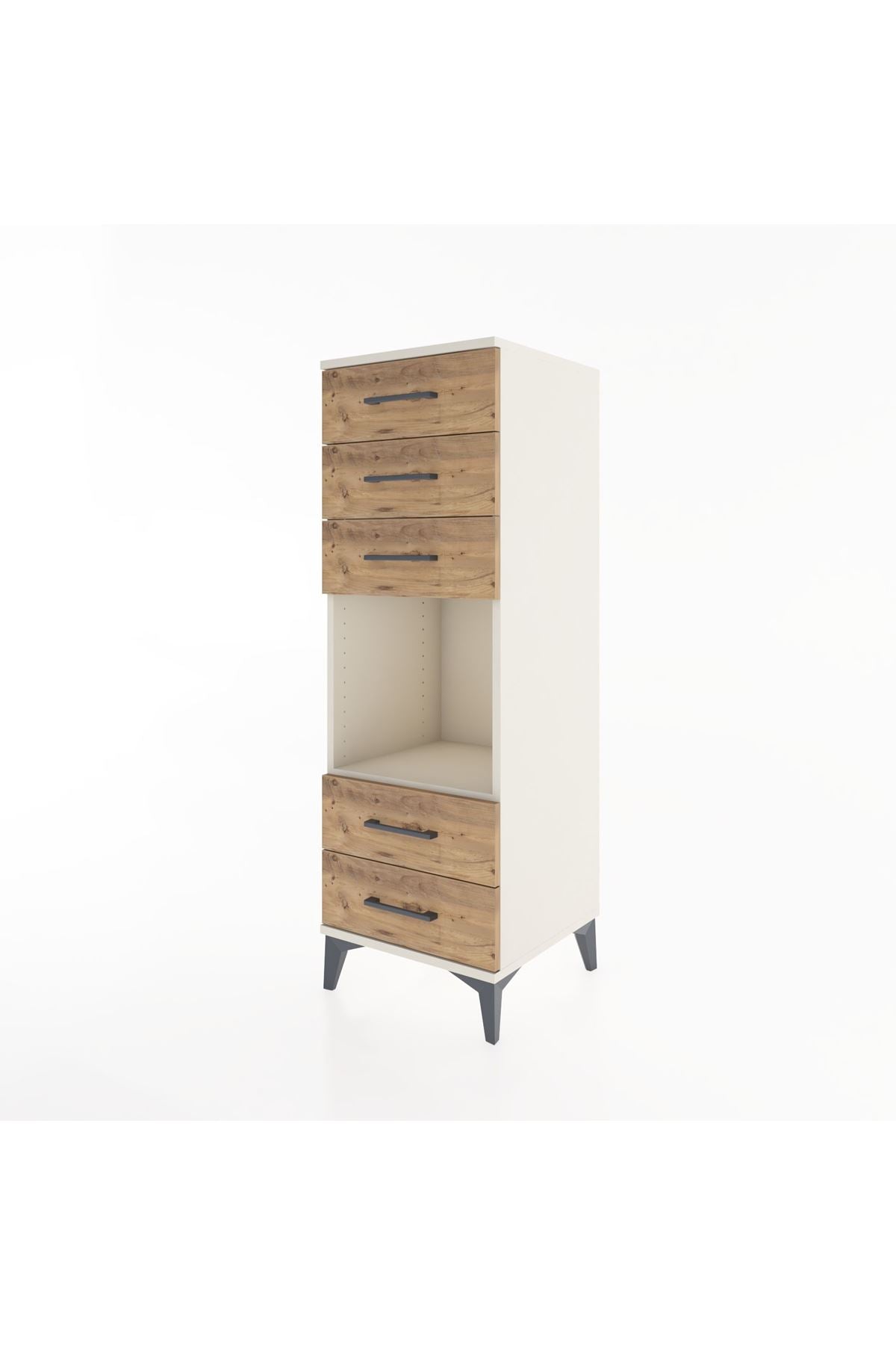 Hyperion Dolap Tek Raflı 5 Çekmeceli 44x44x134 - S49M086V3B