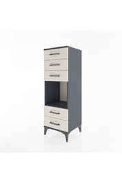 Hyperion Dolap Tek Raflı 5 Çekmeceli 44x44x134 - S49M086V4B