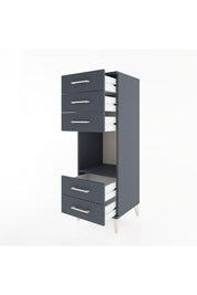 Hyperion Dolap Tek Raflı 5 Çekmeceli 44x44x134 - S49M086V5B