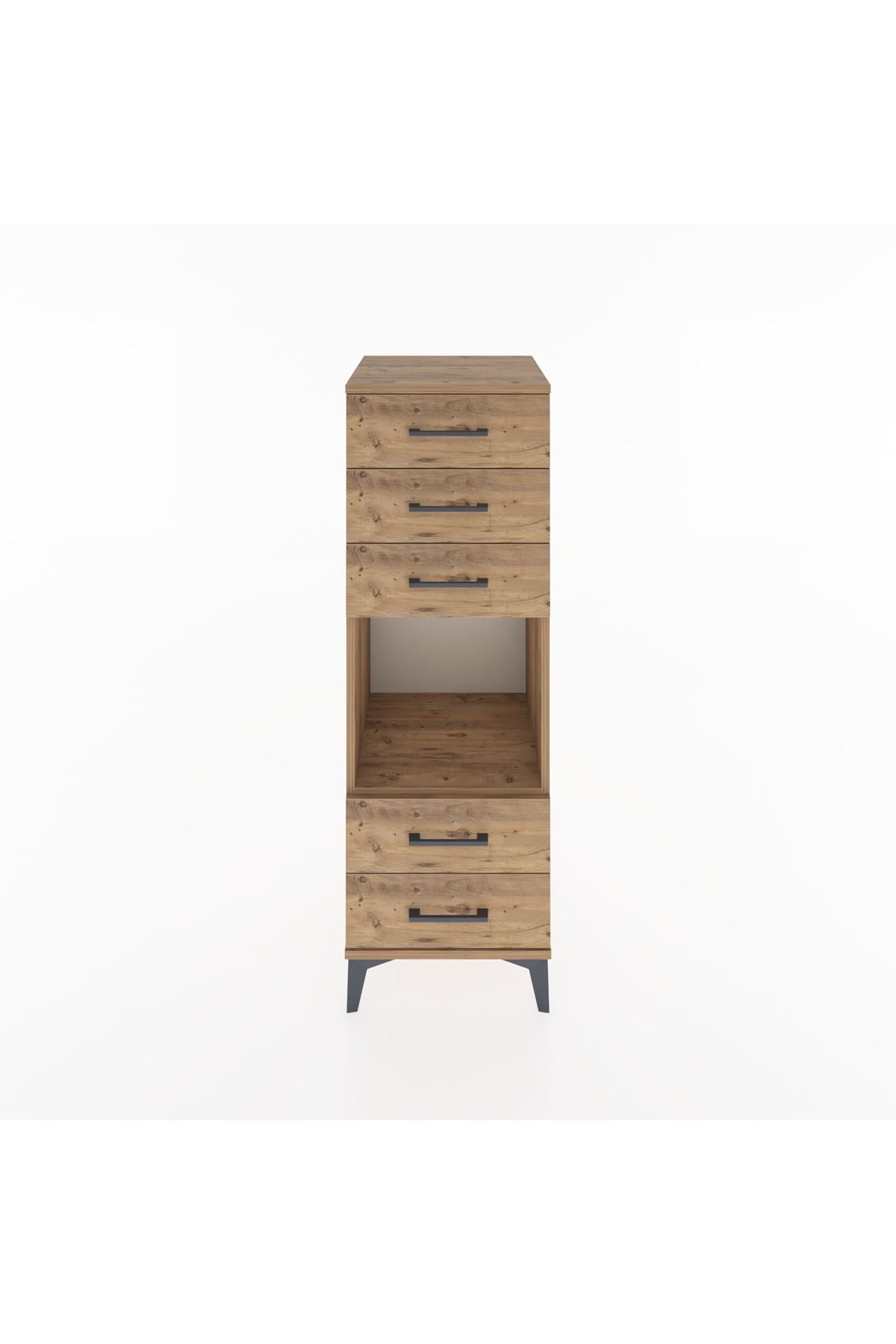 Hyperion Dolap Tek Raflı 5 Çekmeceli 44x44x134 - S49M086V9B
