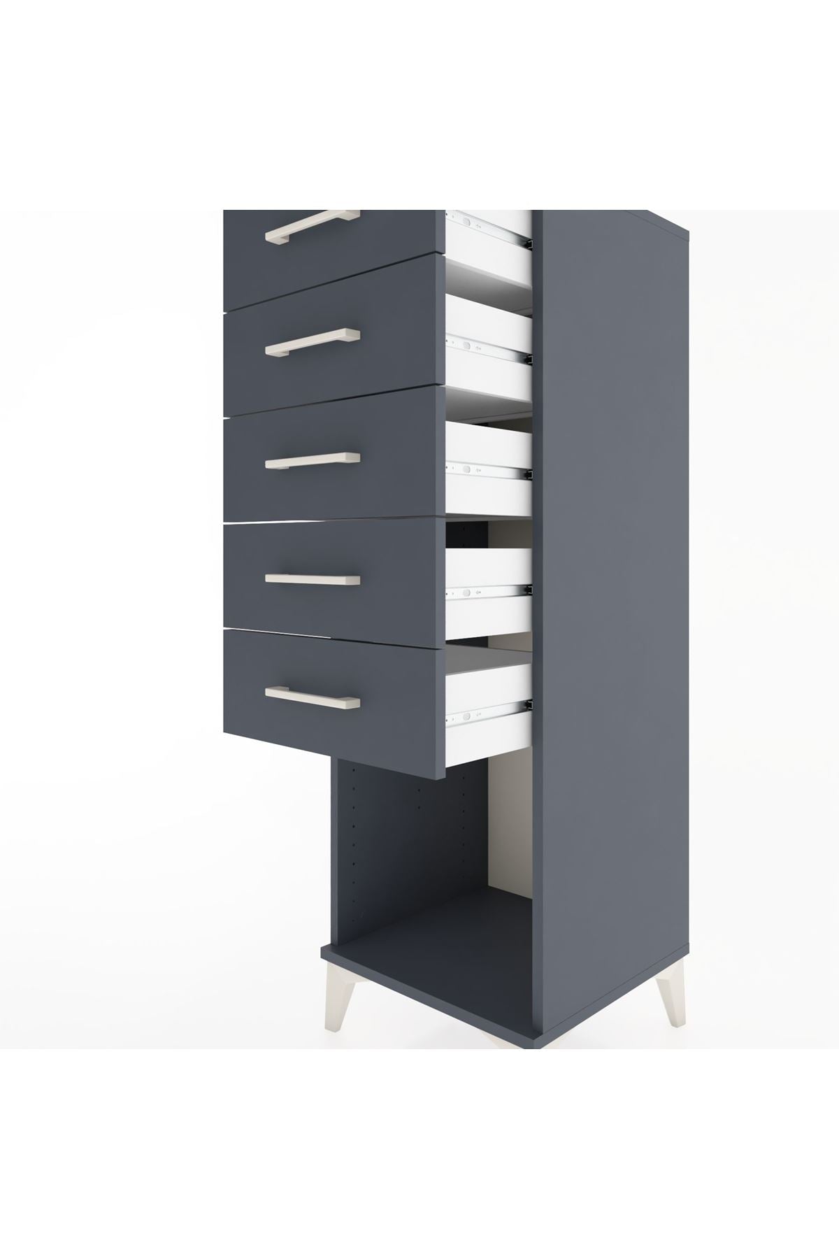 Hyperion Dolap 5 Çekmeceli 44x44x134 - S49M087V5B