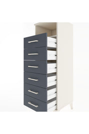Hyperion Dolap Tek Raflı 6 Çekmeceli 44x44x134 - S49M088V2B