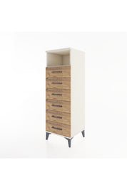 Hyperion Dolap Tek Raflı 6 Çekmeceli 44x44x134 - S49M088V3B