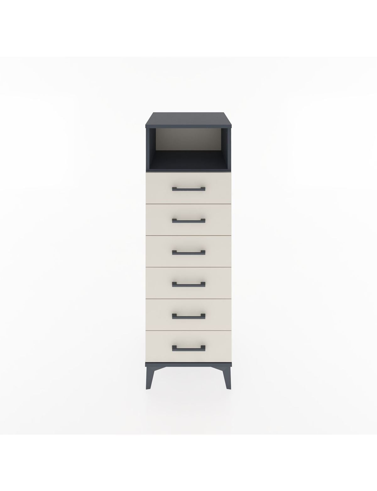 Hyperion Dolap Tek Raflı 6 Çekmeceli 44x44x134 - S49M088V4B