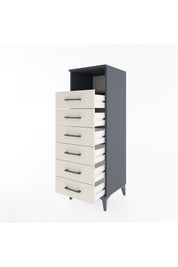 Hyperion Dolap Tek Raflı 6 Çekmeceli 44x44x134 - S49M088V4B