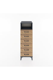 Hyperion Dolap Tek Raflı 6 Çekmeceli 44x44x134 - S49M088V6B