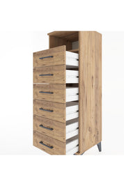 Hyperion Dolap Tek Raflı 6 Çekmeceli 44x44x134 - S49M088V9B