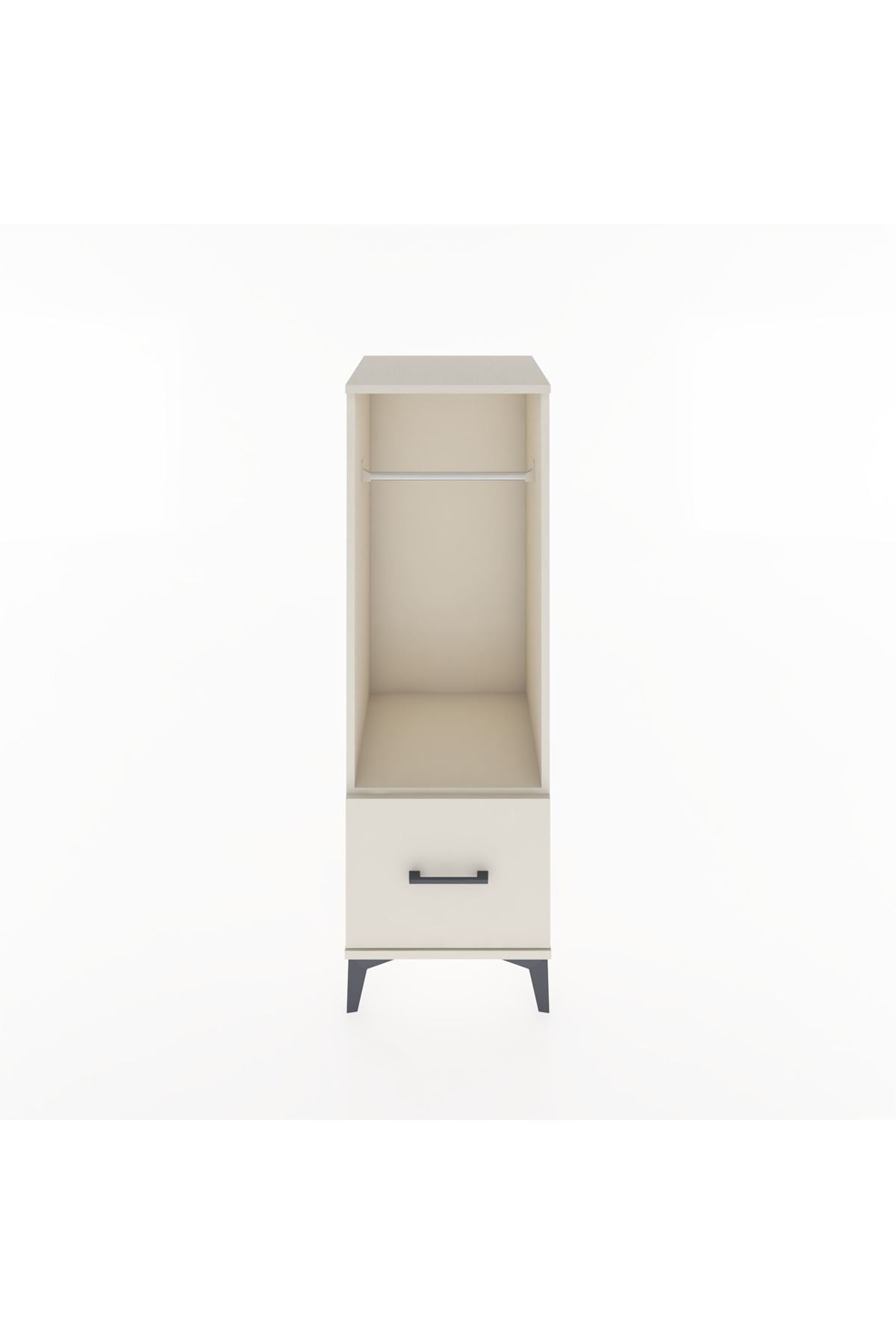 Hyperion Dolap Tek Raflı Tek Çekmeceli Tek Askılı 44x44x134 - S49M091V1B