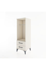 Hyperion Dolap Tek Raflı 2 Çekmeceli Tek Askılı 44x44x134 - S49M092V1B