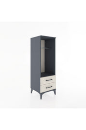 Hyperion Dolap Tek Raflı 2 Çekmeceli Tek Askılı 44x44x134 - S49M092V4B
