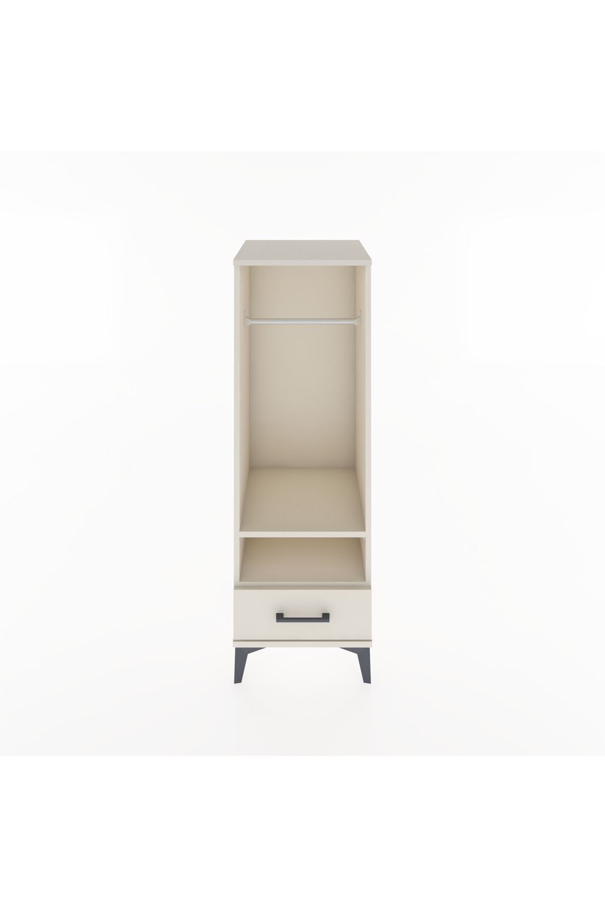 Hyperion Dolap 2 Raflı Tek Çekmeceli Tek Askılı 44x44x134 - S49M093V1B