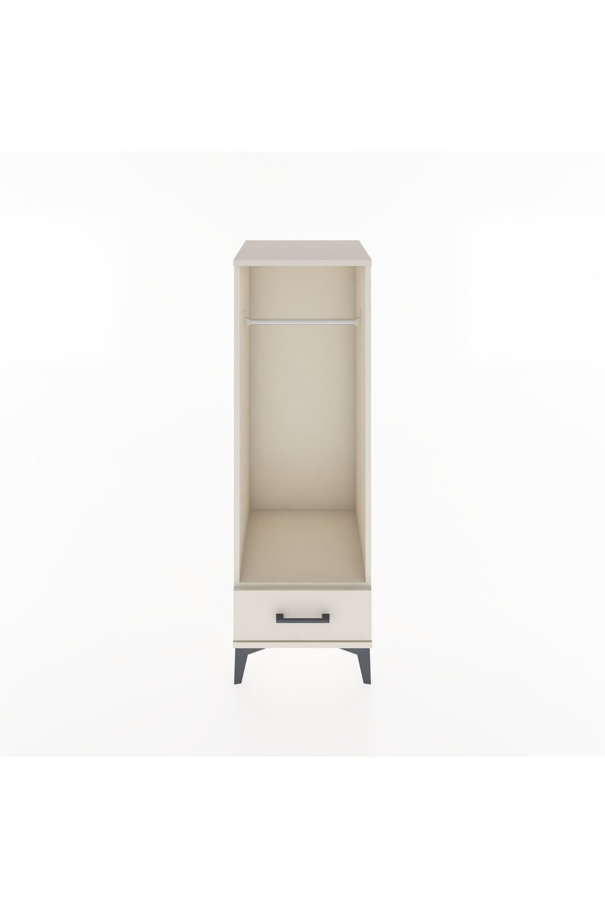 Hyperion Dolap Tek Raflı Tek Çekmeceli Tek Askılı 44x44x134 - S49M094V1B