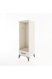 Hyperion Dolap Tek Raflı Tek Çekmeceli Tek Askılı 44x44x134 - S49M094V1B