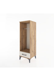 Hyperion Dolap Tek Raflı Tek Çekmeceli Tek Askılı 44x44x134 - S49M094V7B
