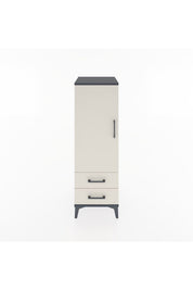 Hyperion Dolap Tek Raflı 2 Çekmeceli Tek Askılı 44x44x134 - S49M071V4B