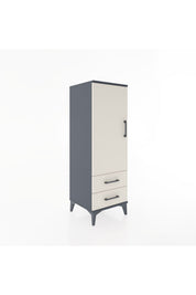 Hyperion Dolap Tek Raflı 2 Çekmeceli Tek Askılı 44x44x134 - S49M071V4B