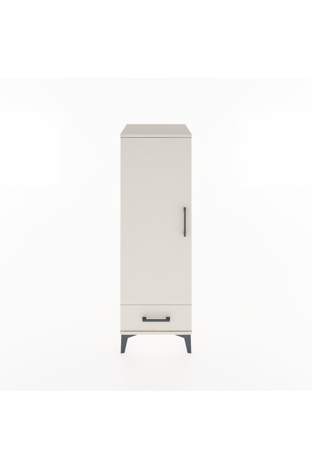 Hyperion Dolap Tek Raflı Tek Çekmeceli Tek Askılı 44x44x134 - S49M072V1B