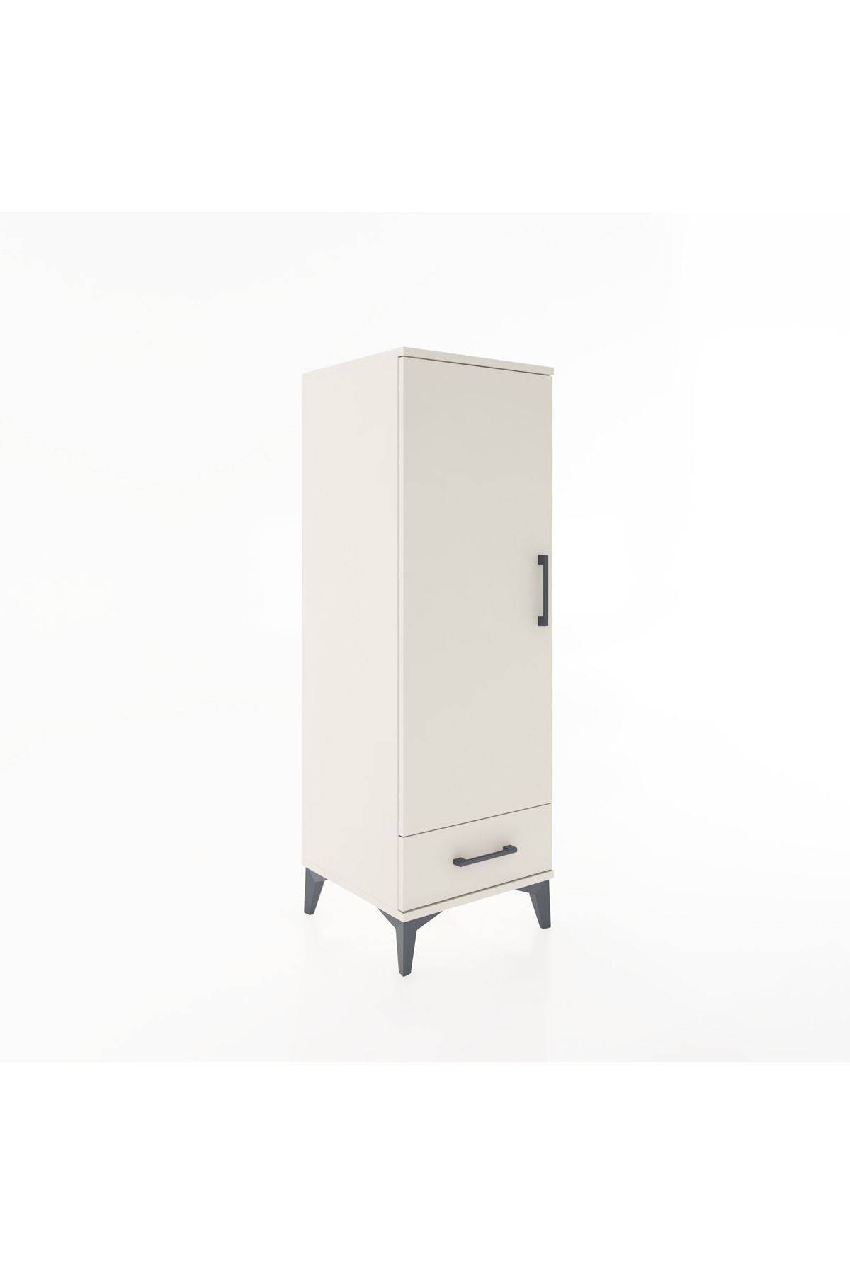 Hyperion Dolap Tek Raflı Tek Çekmeceli Tek Askılı 44x44x134 - S49M072V1B