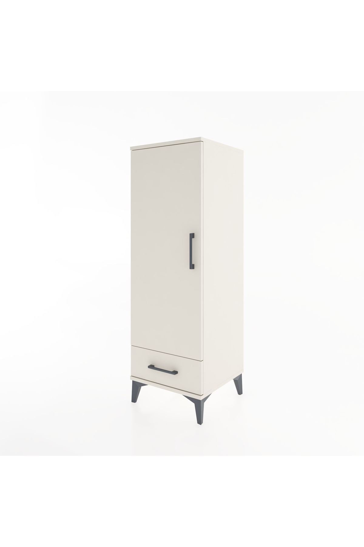 Hyperion Dolap Tek Raflı Tek Çekmeceli Tek Askılı 44x44x134 - S49M072V1B