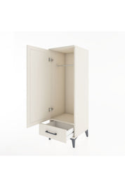 Hyperion Dolap Tek Raflı Tek Çekmeceli Tek Askılı 44x44x134 - S49M072V1B