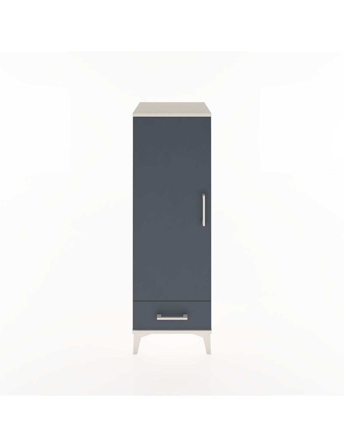 Hyperion Dolap Tek Raflı Tek Çekmeceli Tek Askılı 44x44x134 - S49M072V2B