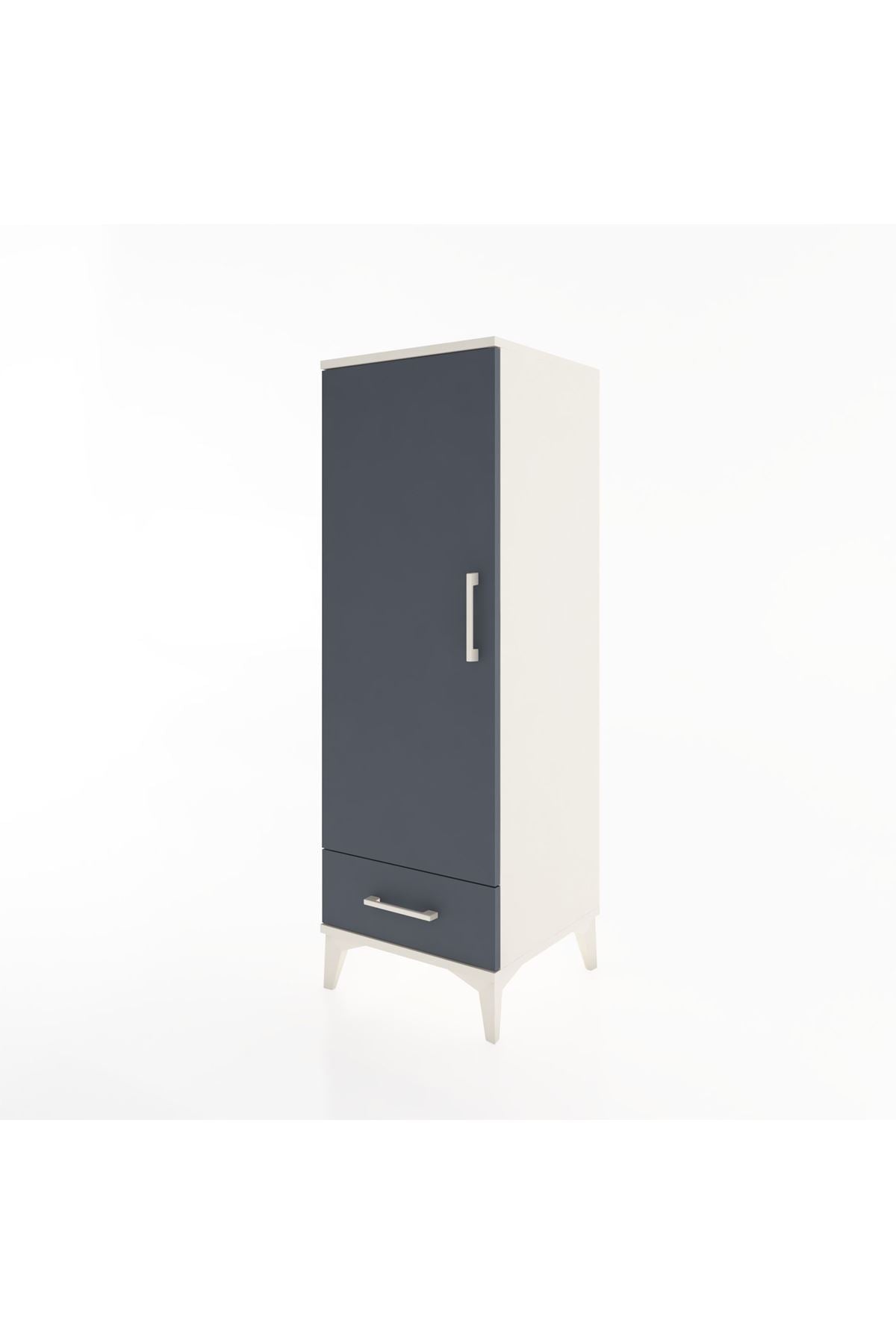 Hyperion Dolap Tek Raflı Tek Çekmeceli Tek Askılı 44x44x134 - S49M072V2B
