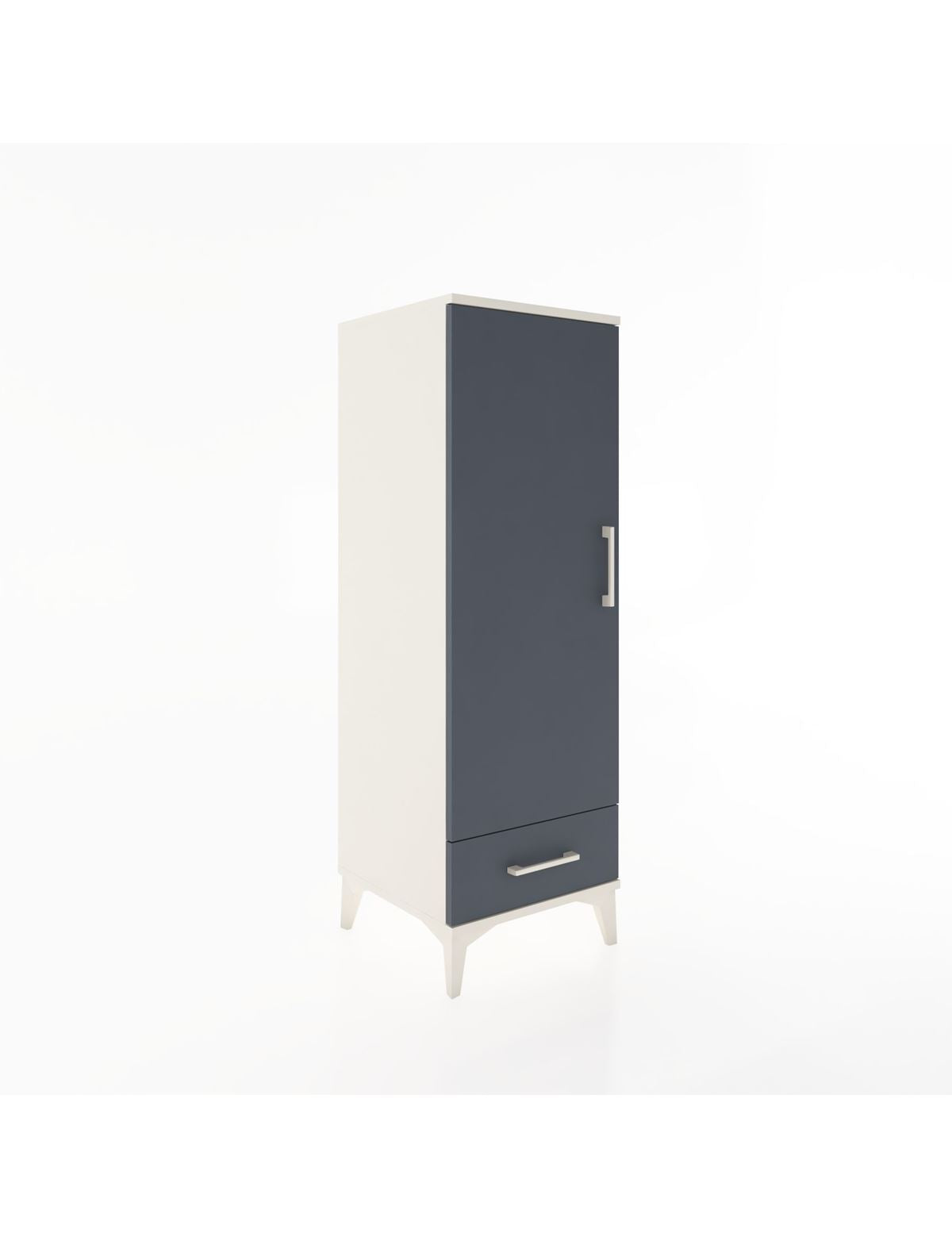Hyperion Dolap Tek Raflı Tek Çekmeceli Tek Askılı 44x44x134 - S49M072V2B