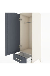 Hyperion Dolap Tek Raflı Tek Çekmeceli Tek Askılı 44x44x134 - S49M072V2B