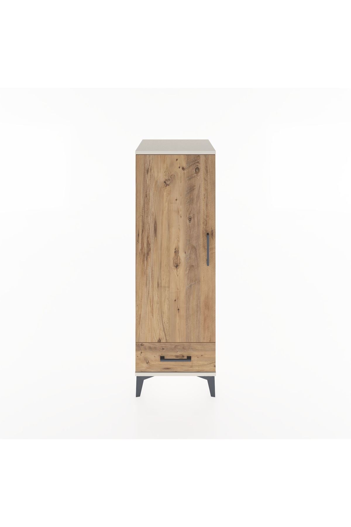 Hyperion Dolap Tek Raflı Tek Çekmeceli Tek Askılı 44x44x134 - S49M072V3B