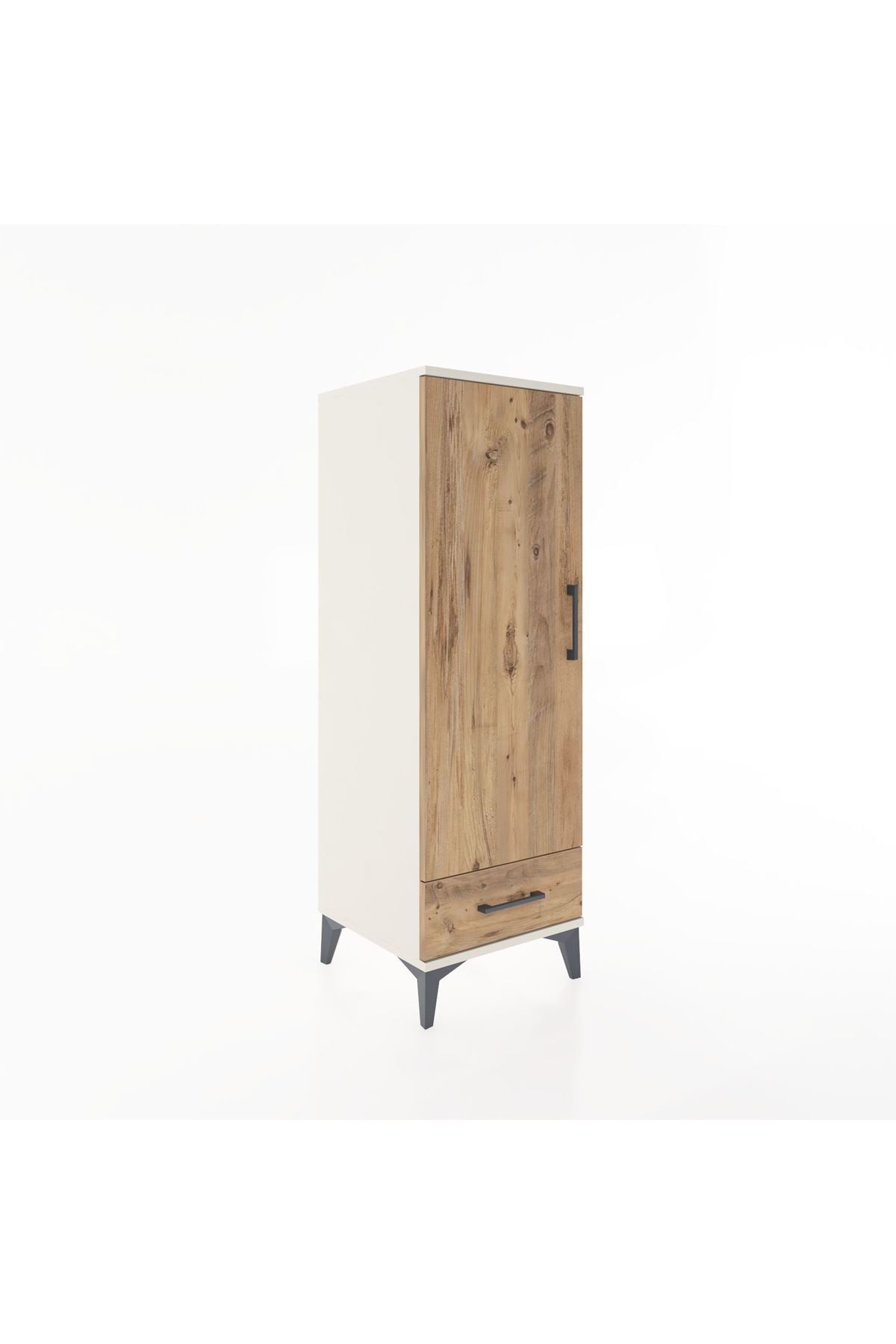 Hyperion Dolap Tek Raflı Tek Çekmeceli Tek Askılı 44x44x134 - S49M072V3B