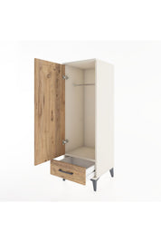 Hyperion Dolap Tek Raflı Tek Çekmeceli Tek Askılı 44x44x134 - S49M072V3B