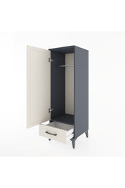 Hyperion Dolap Tek Raflı Tek Çekmeceli Tek Askılı 44x44x134 - S49M072V4B