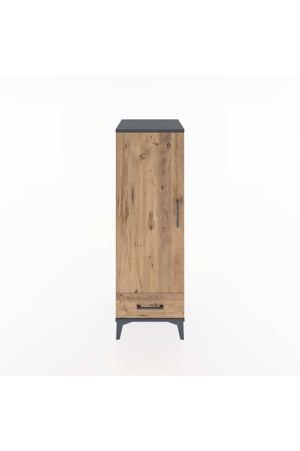Hyperion Dolap Tek Raflı Tek Çekmeceli Tek Askılı 44x44x134 - S49M072V6B
