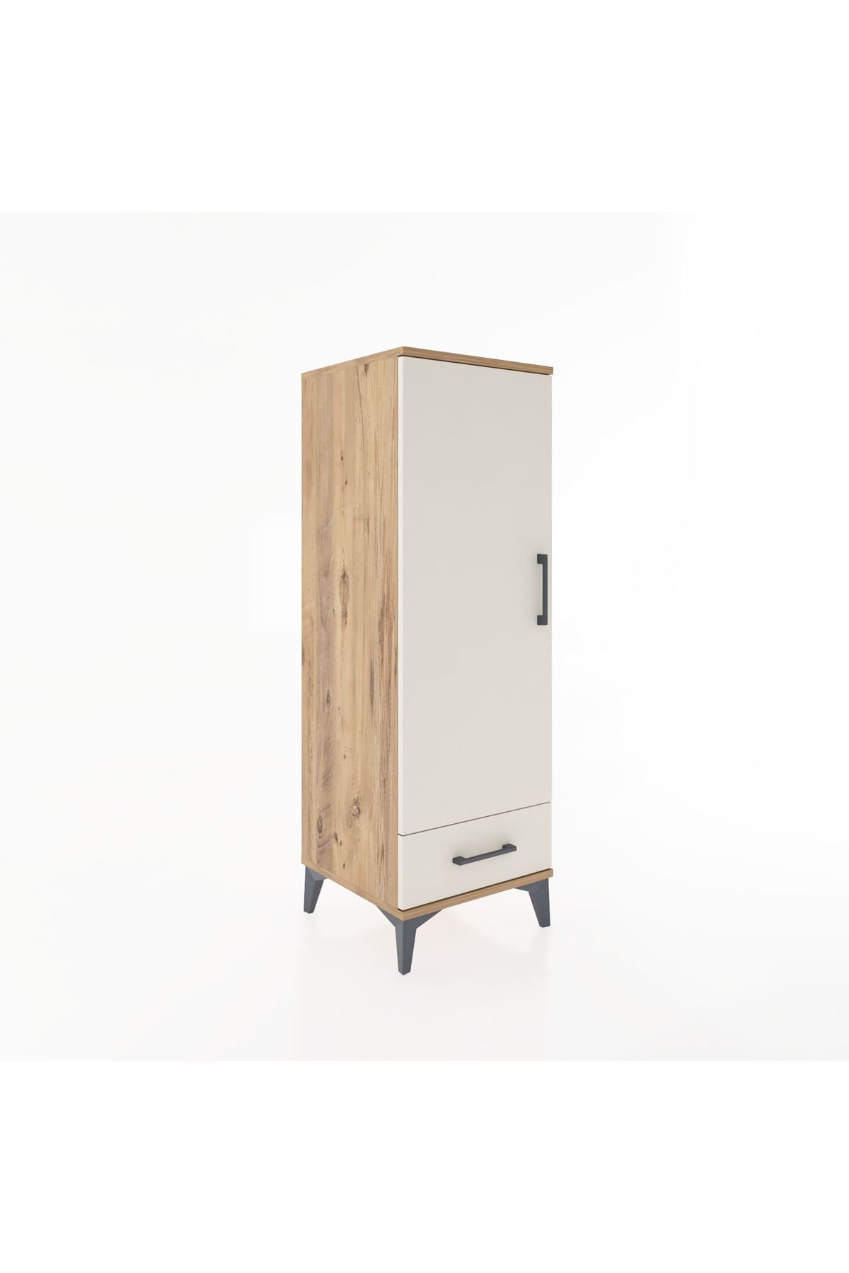 Hyperion Dolap Tek Raflı Tek Çekmeceli Tek Askılı 44x44x134 - S49M072V7B