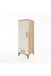 Hyperion Dolap Tek Raflı Tek Çekmeceli Tek Askılı 44x44x134 - S49M072V7B