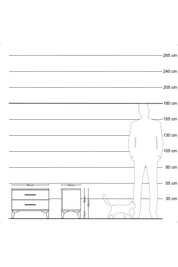 Hyperion Komodin 2 Çekmeceli 60x44x48 - S44M002V1B