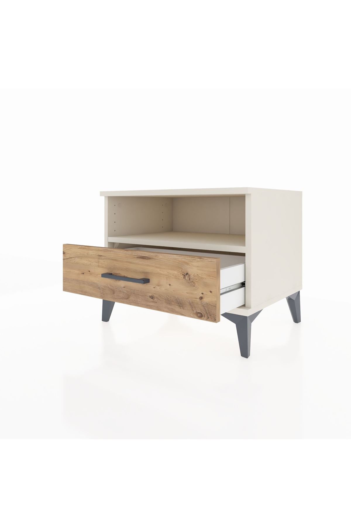 Hyperion Komodin Tek Raflı Tek Çekmeceli 60x44x48 - S44M004V3B