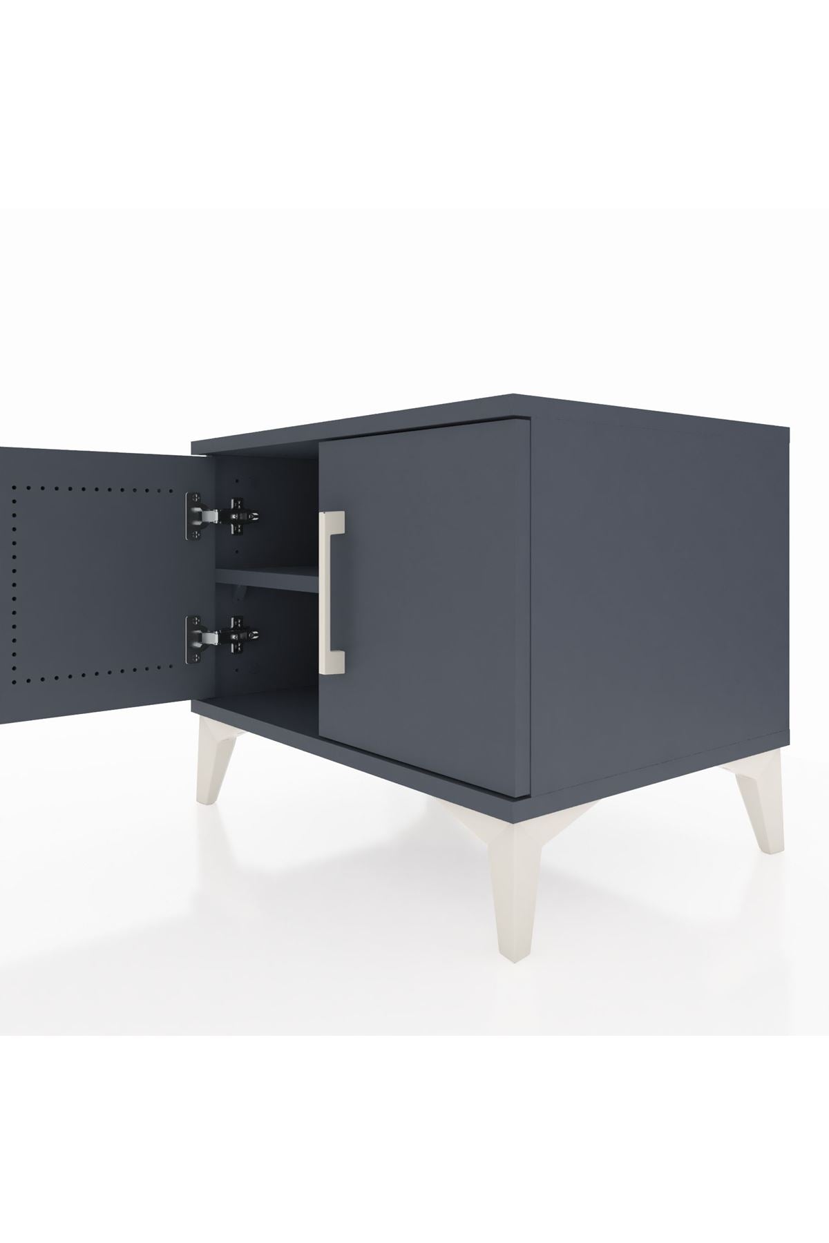 Hyperion Komodin Tek Raflı 2 Kapaklı 60x44x48 - S44M005V5B