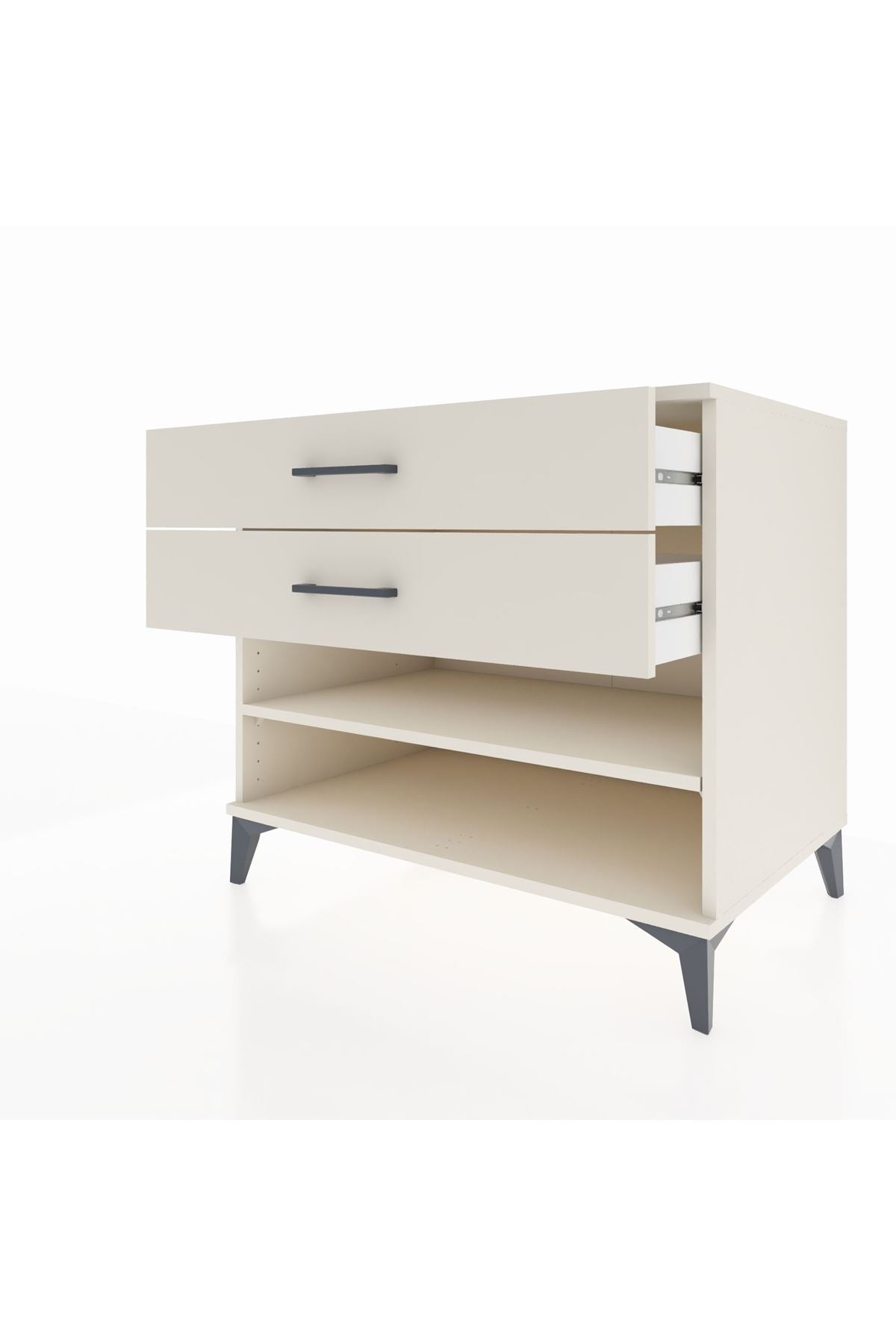Kronos Şifonyer Tek Raflı 2 Çekmeceli 88x59x80 - S69M003V1C