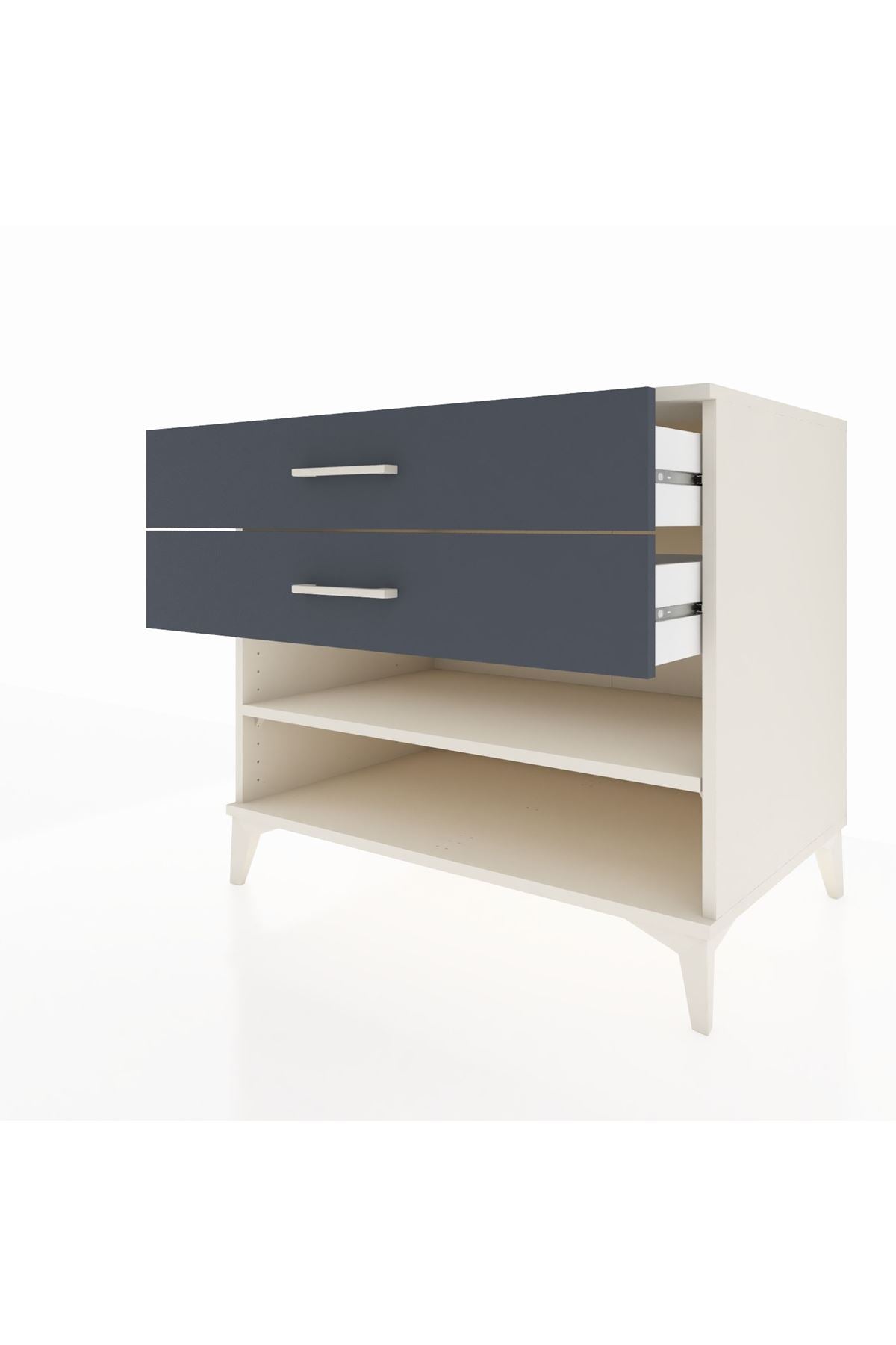 Kronos Şifonyer Tek Raflı 2 Çekmeceli 88x59x80 - S69M003V2C