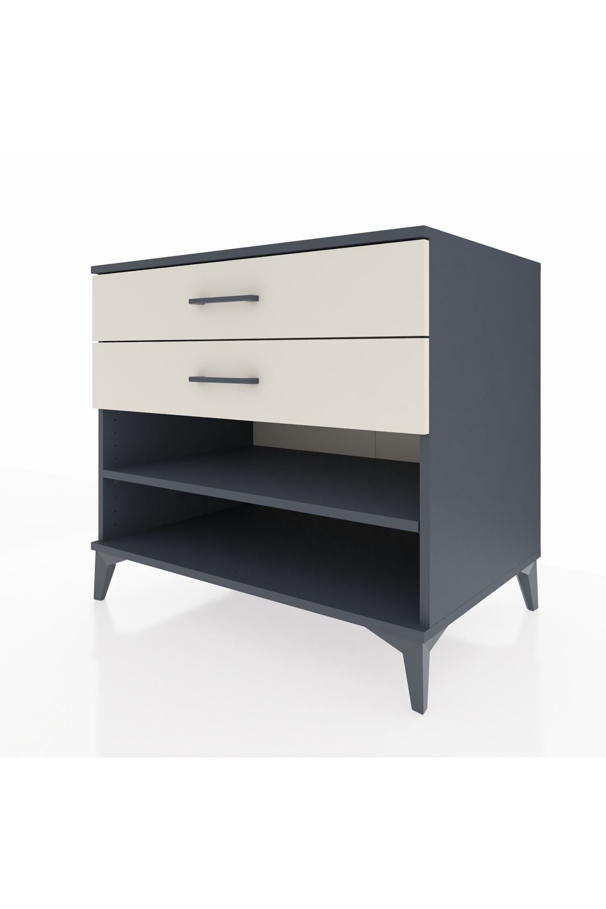 Kronos Şifonyer Tek Raflı 2 Çekmeceli 88x59x80 - S69M003V4C