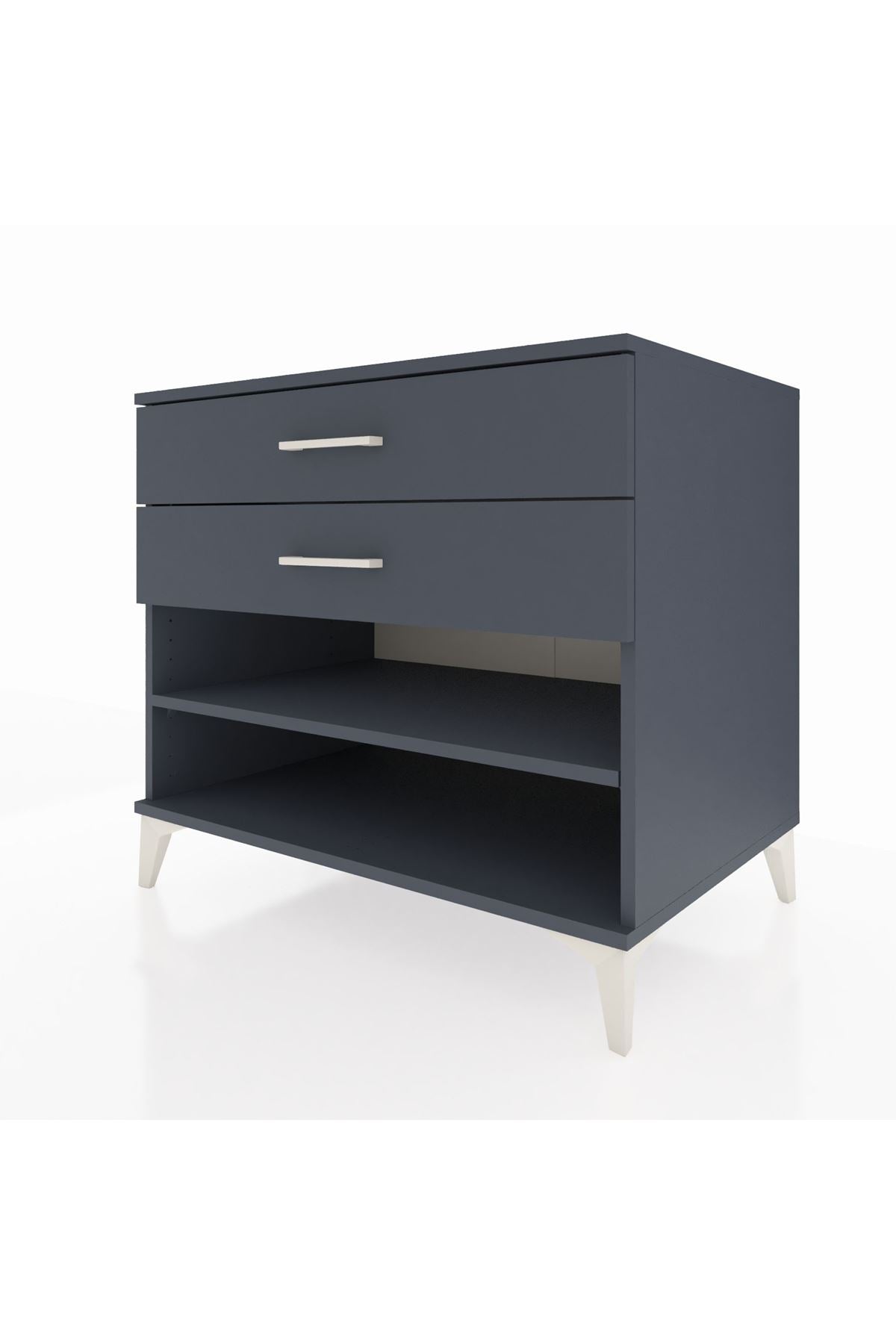 Kronos Şifonyer Tek Raflı 2 Çekmeceli 88x59x80 - S69M003V5C