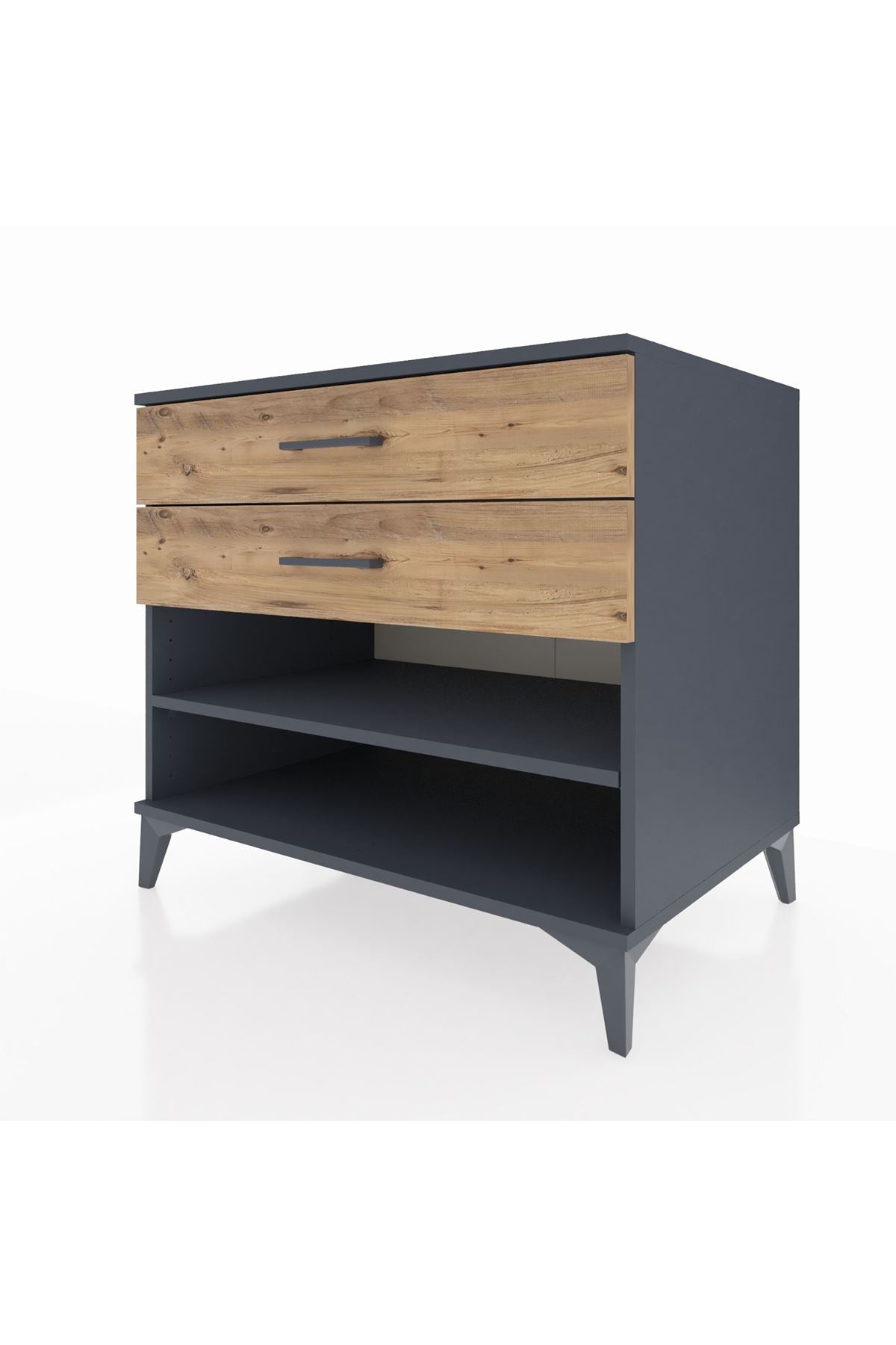 Kronos Şifonyer Tek Raflı 2 Çekmeceli 88x59x80 - S69M003V6C