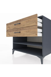 Kronos Şifonyer Tek Raflı 2 Çekmeceli 88x59x80 - S69M003V6C