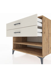 Kronos Şifonyer Tek Raflı 2 Çekmeceli 88x59x80 - S69M003V7C