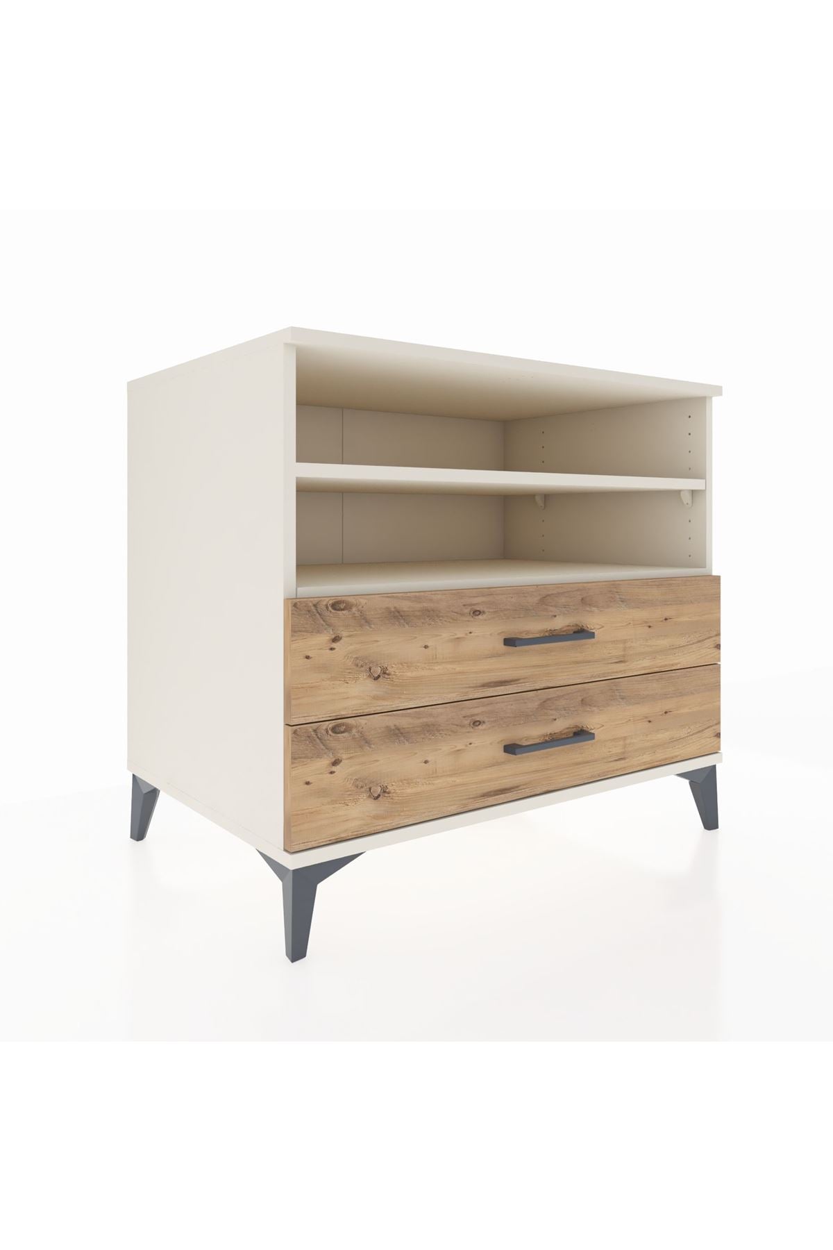 Kronos Şifonyer 2 Raflı 2 Çekmeceli 88x59x80 - S69M004V3C