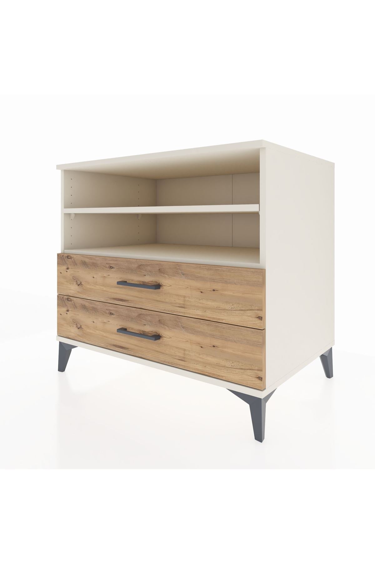 Kronos Şifonyer 2 Raflı 2 Çekmeceli 88x59x80 - S69M004V3C